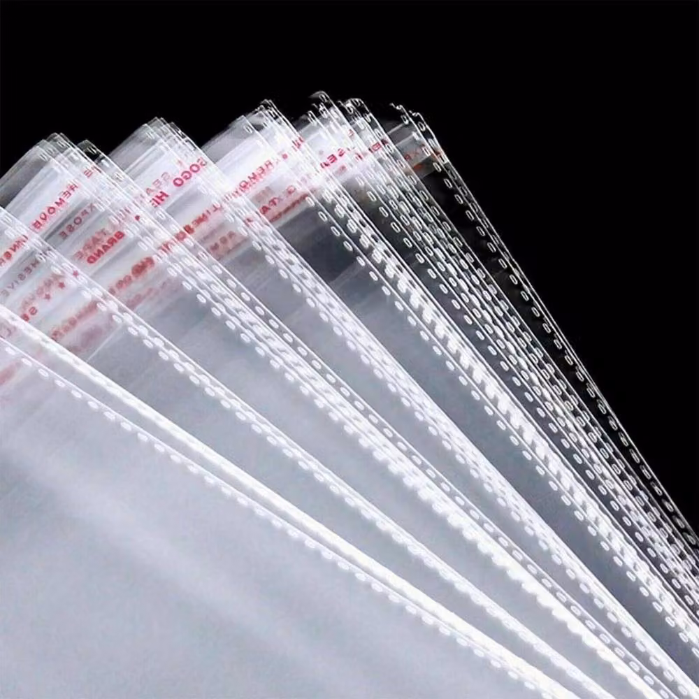 FLAVORA Transparent Plastic Display Bags W/D/H: 7.62 x 17.78 x 7.62 cm – 6