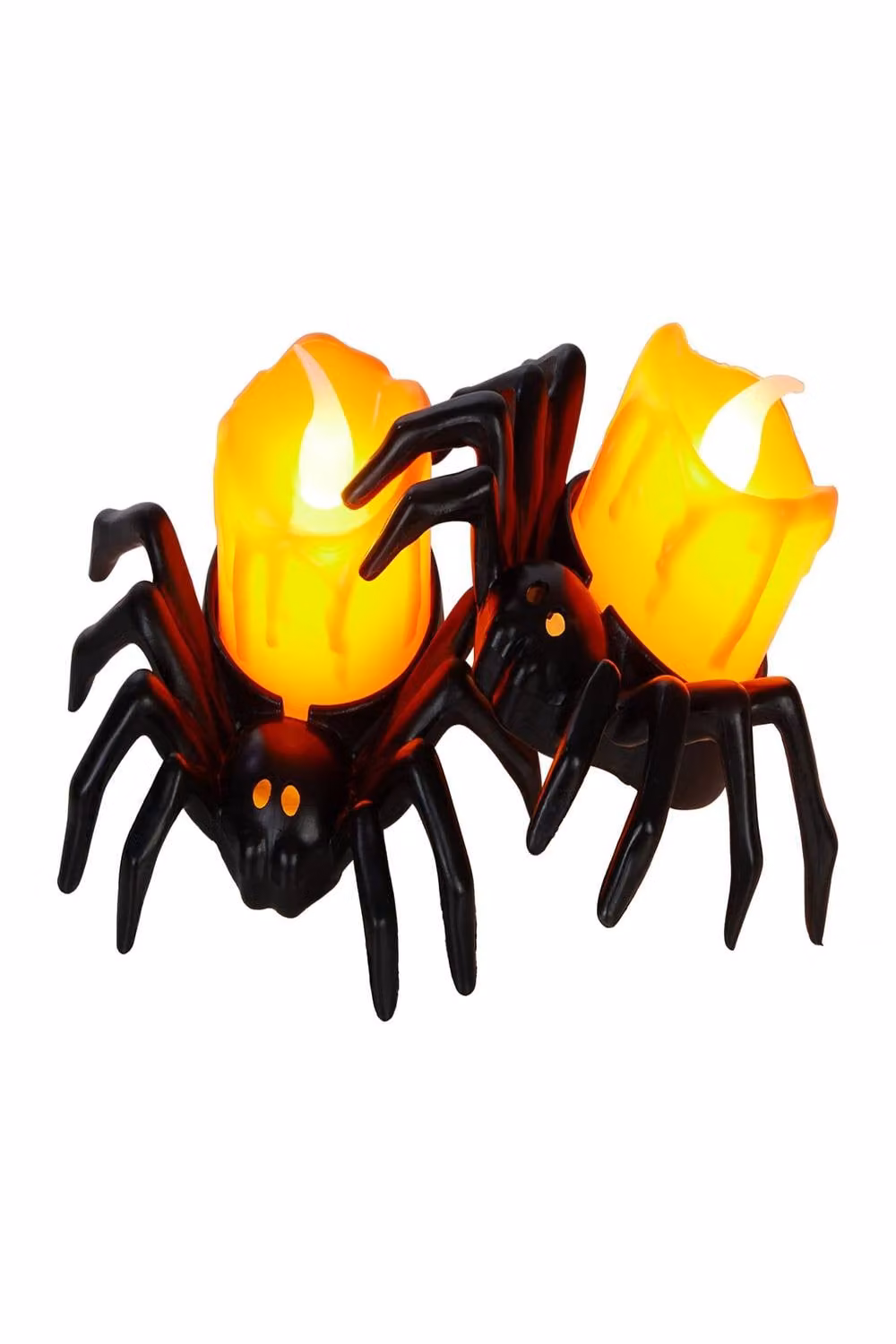 Garden Sanctuary 6-Piece Orange Halloween LED Tealight Candles – 2