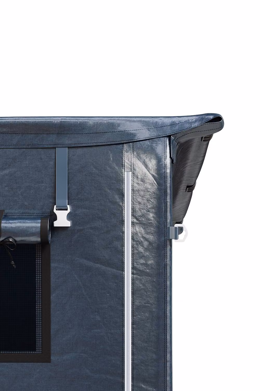 Garden Sanctuary Grey Pent Outdoor Garden Storage Shelter with Window, W/D/H: 91.44 x 91.44 x 190 cm – 5