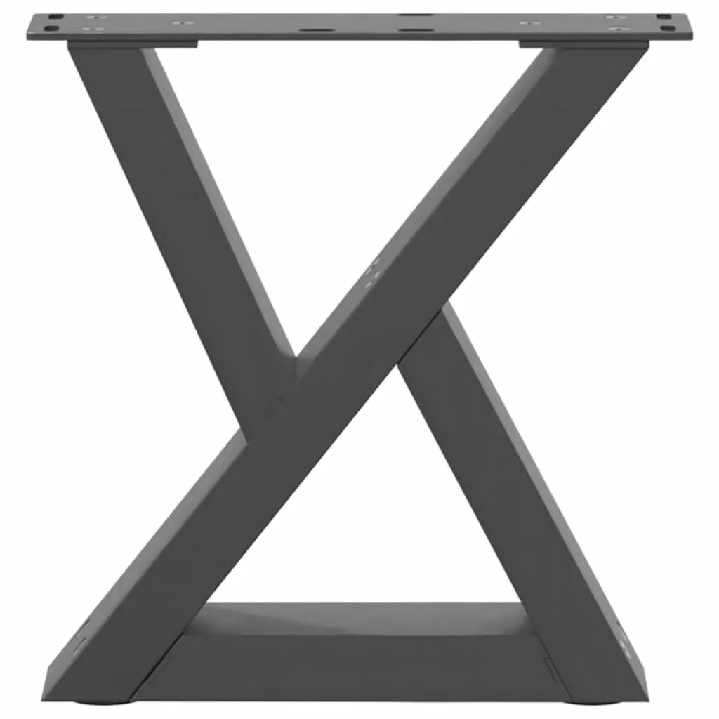 Berkfield Home Steel Coffee Table Legs, 2 Pieces, Anthracite, W/D/H: 30 x 30 x 30 cm – 4