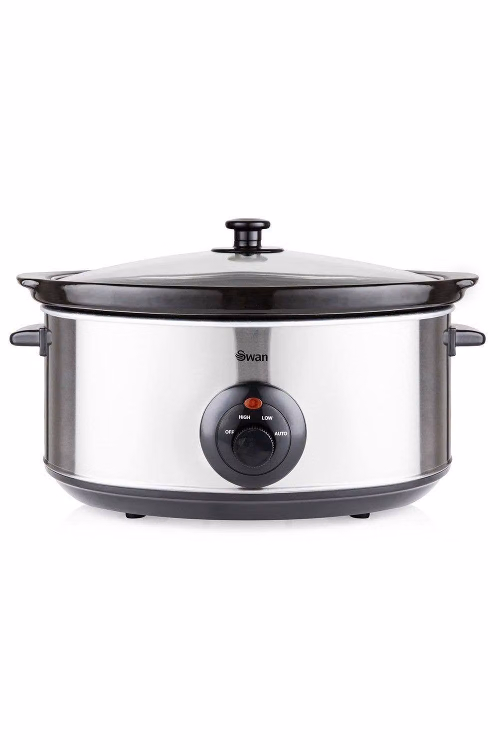 Swan 6.5 Litre Stainless Steel Slow Cooker with Keep Warm Function in Silver – 2