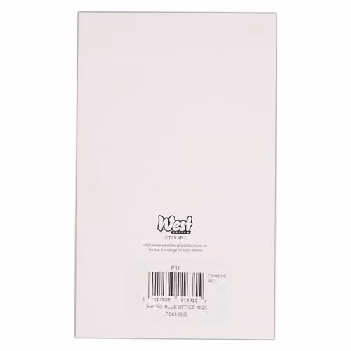 Blick Blue Self Adhesive Rectangular Paper Labels, 960 Pack, W: 1.9 cm, H: 2.5 cm – 2