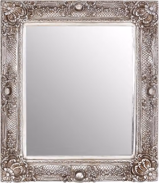 Fifty Five South Orsina Marseille Champagne Geometric Wall Mirror in Silver – 1