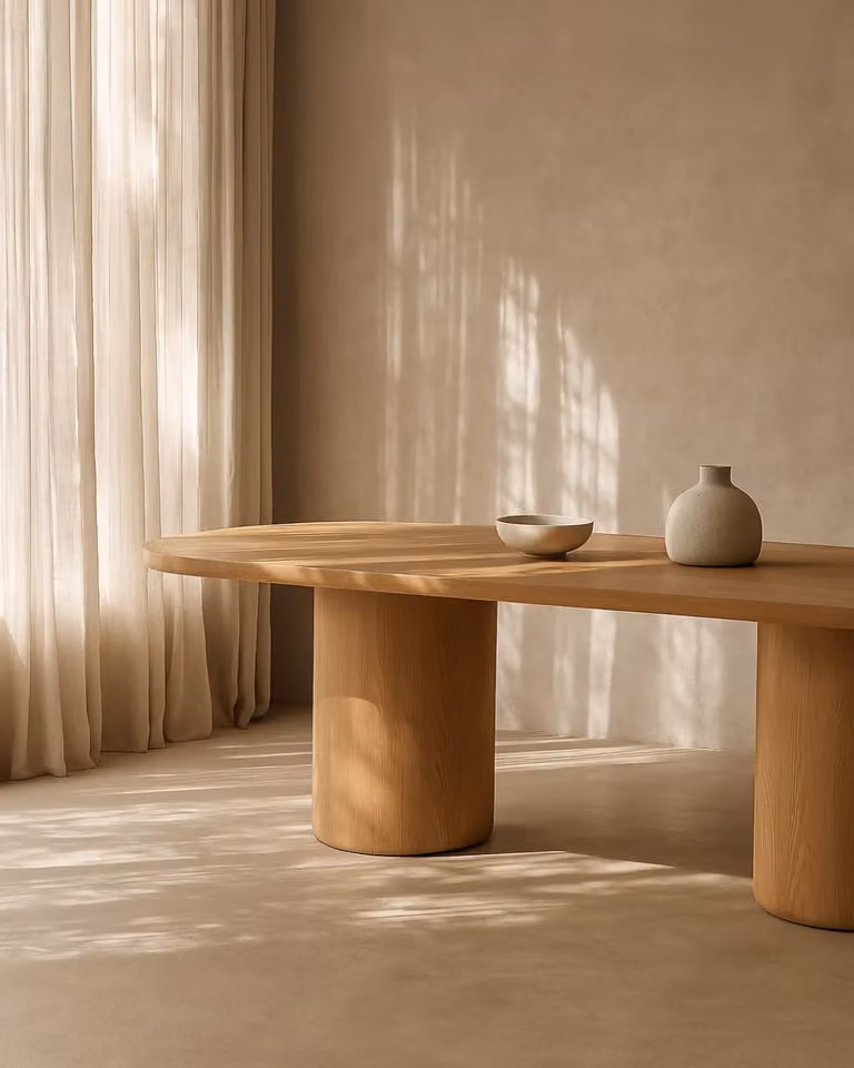 Tommy Franks Berwick Rectangular Ash Oak Dining Table in White and Brown, W: 240 cm, H: 75 cm