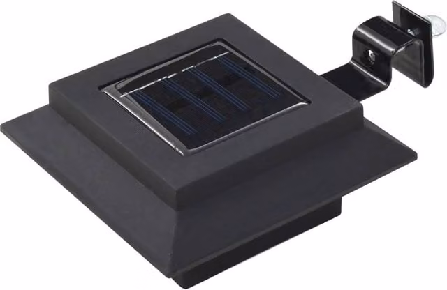 Berkfield Home Set of 12 Black Square Solar LED Outdoor Garden Lamps with Dusk Sensor, W/D/H: 12 x 12 x 12 cm