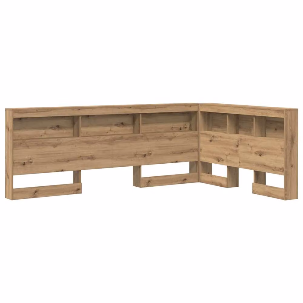 Berkfield Home Artisan Oak Storage Headboard with Shelf, Brown, Width: 120 cm – 2