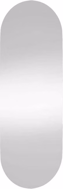 Berkfield Home Oval Glass Wall Mirror in Silver, W: 40 cm, H: 15 cm