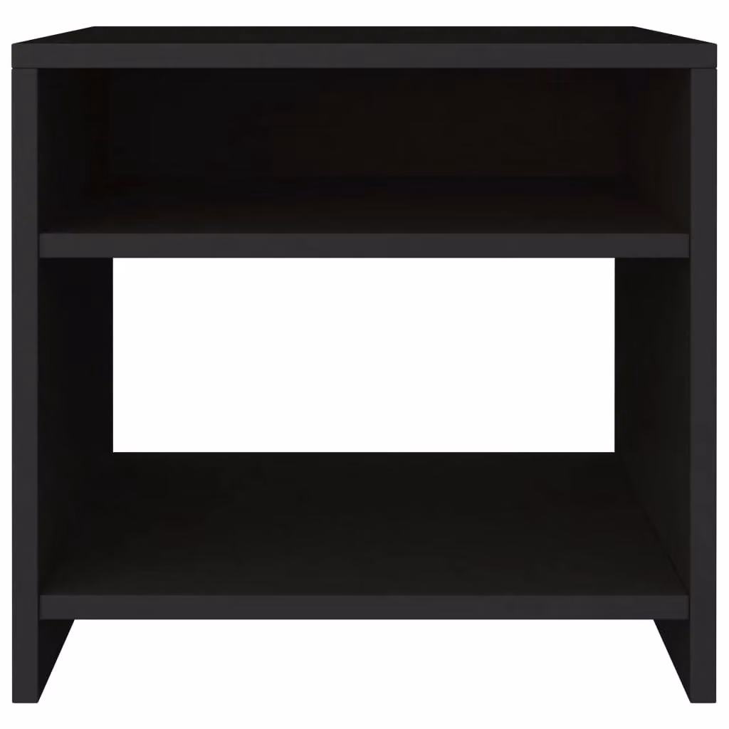 Berkfield Home Set of 2 Black Bedside Cabinets in Engineered Wood, W/D/H: 40 x 30 x 40 cm – 5