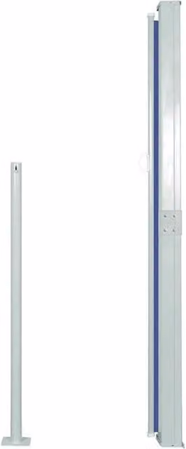 Berkfield Home Retractable Single Side Awning in Blue, W/H: 500 x 160 cm