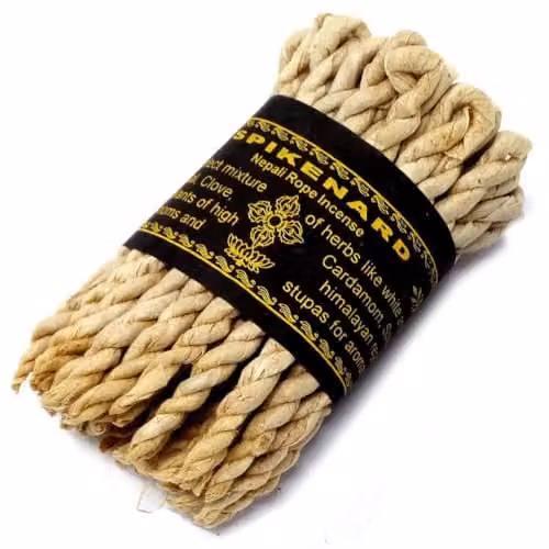 KDMD Spikenard Rope Incense with Natural Herbs in Black and Brown – 1