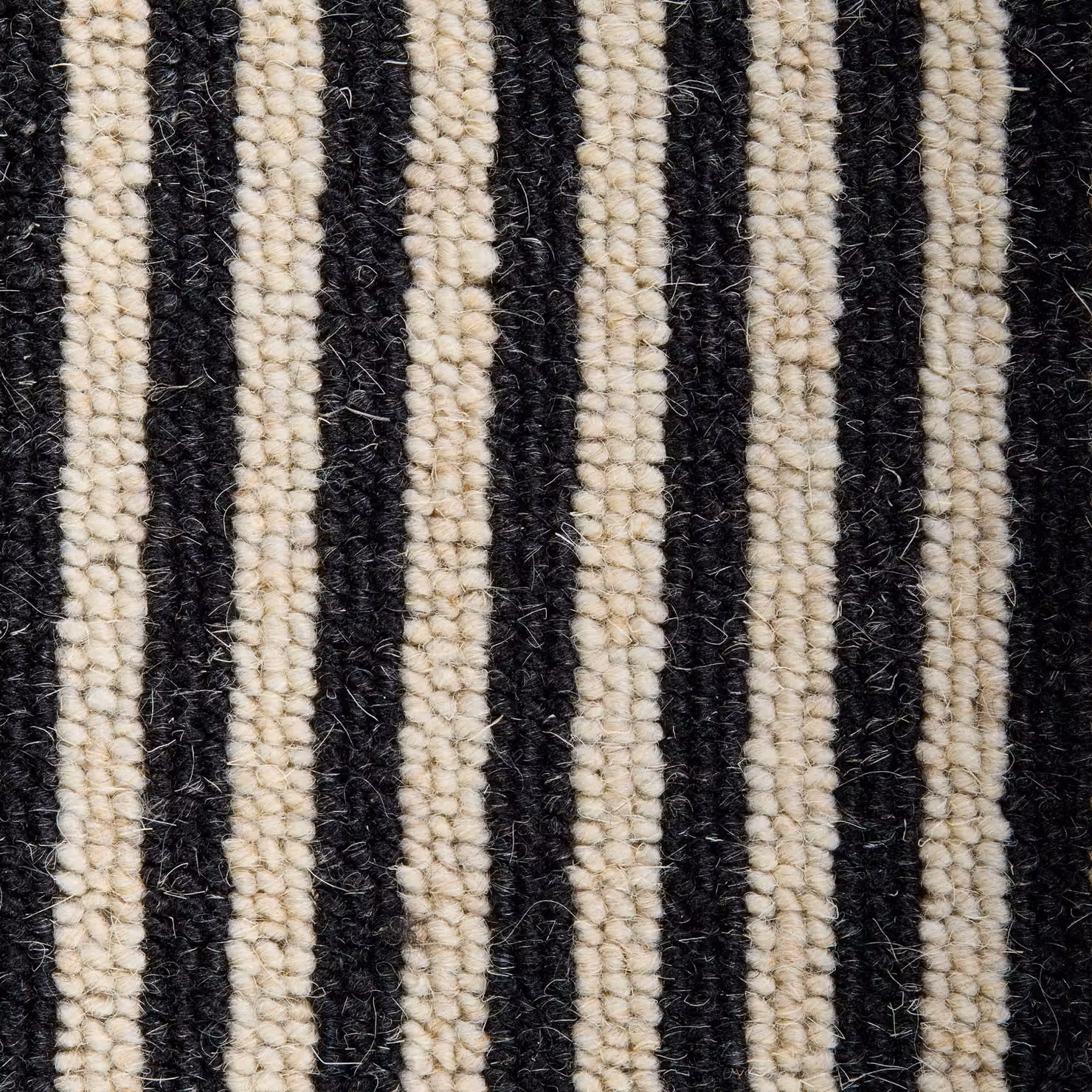 RainbowHome Mayfair Striped Wool Stair Runner with Black and White Cotton Border, W: 70 cm x L: 650 cm – 3