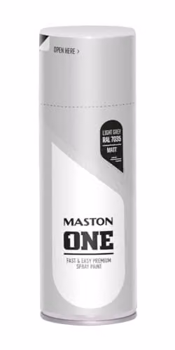 Maston Opaque Matt Spray Paint, Light Grey RAL7035, 400 ml – 1