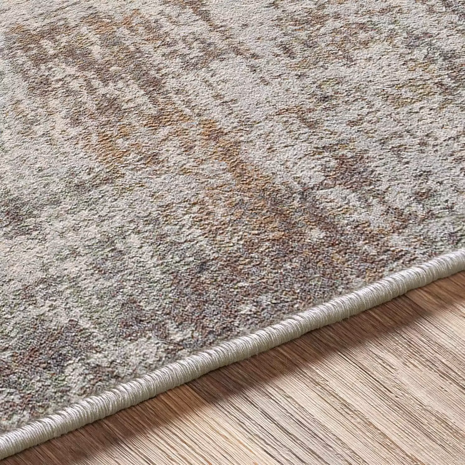 Livabliss Roma Abstract Modern Marble Rug in Grey, Blue and Brown, W: 160 cm, D: 215 cm – 2