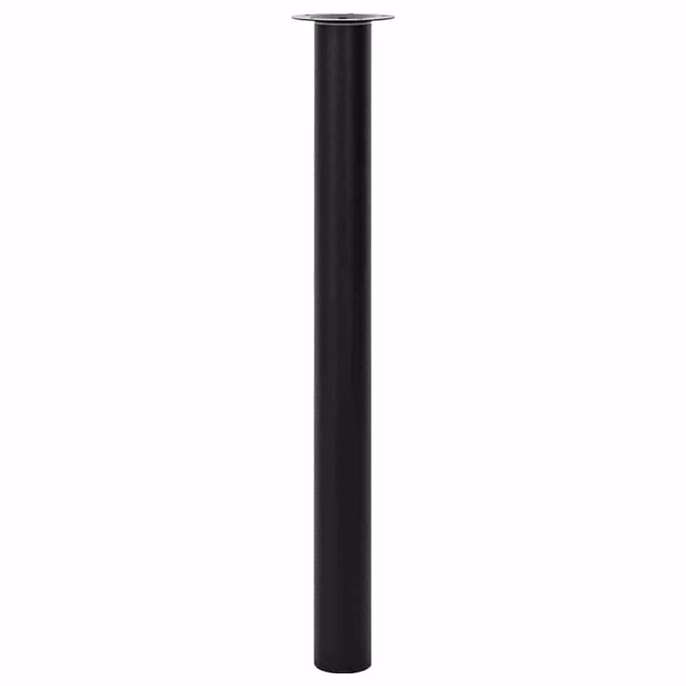Berkfield Home Sturdy 2 Telescopic Metal Table Legs in Black, Height Adjustable 71 cm - 110 cm – 3