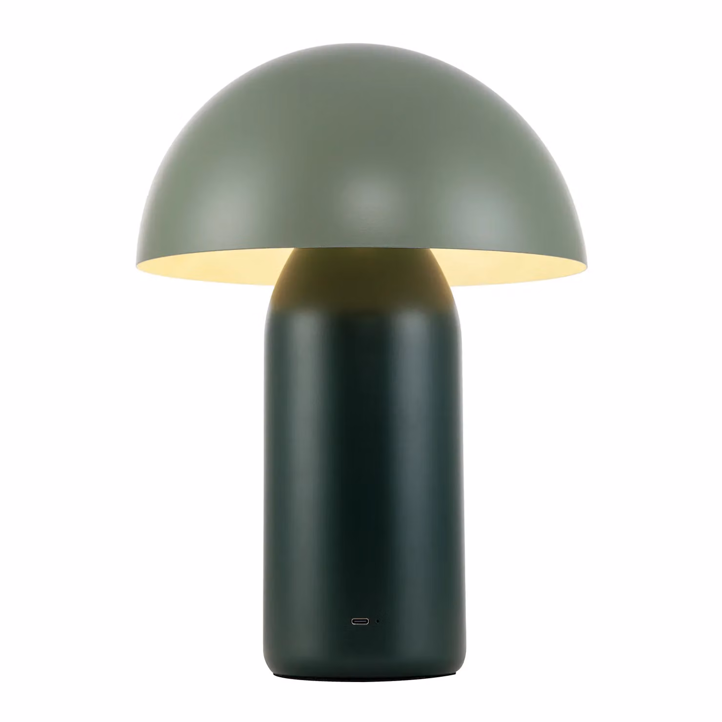 Happy Homewares Modern Rechargeable Mushroom Table Lamp with Touch Dimmer in Green, Height: 35.56 cm – 2