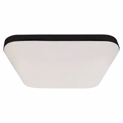 Milagro Milagro Flush Ceiling Lamp Black 16W LED with Motion and Dusk Sensor