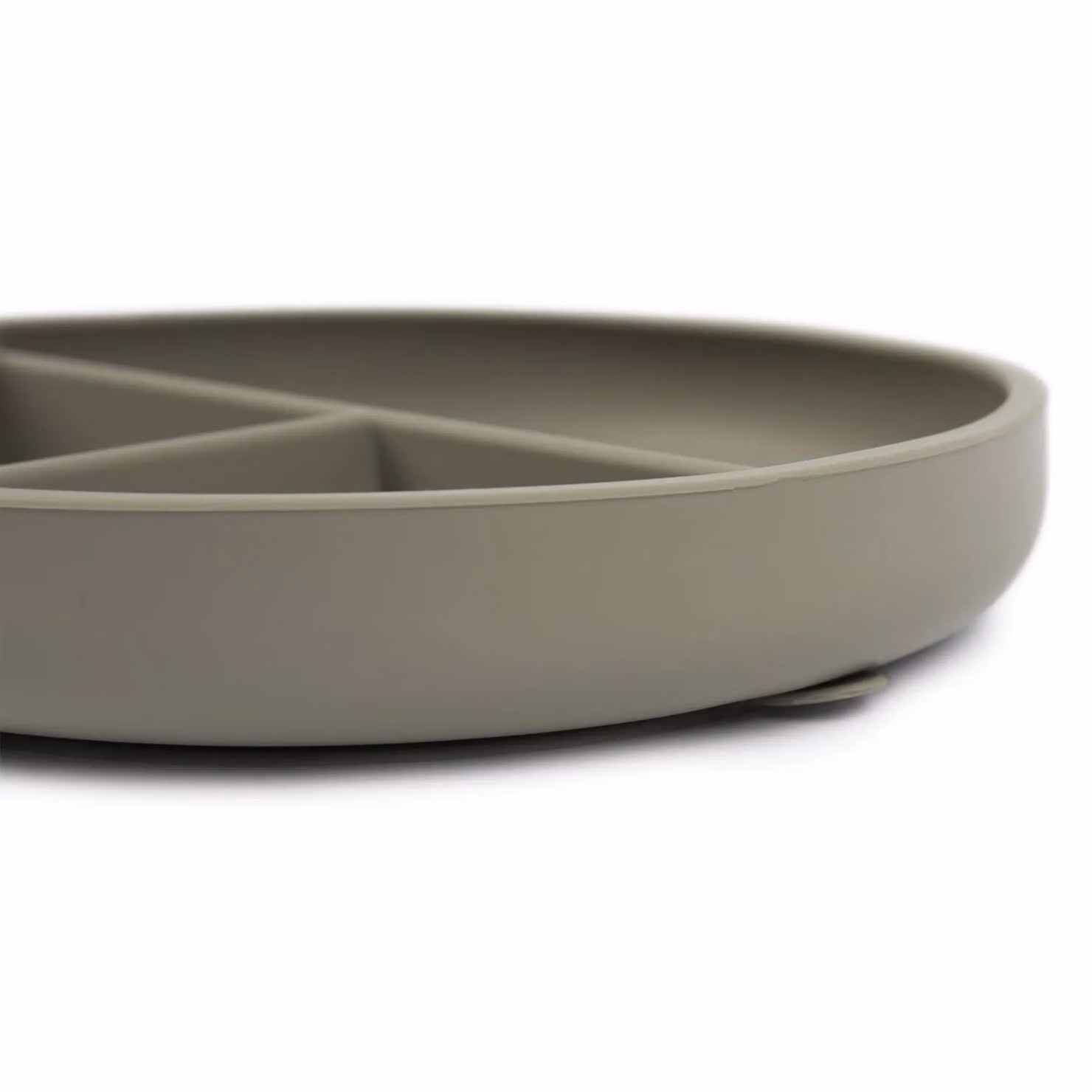 Tiny Dining Silicone Divided Suction Plate for Toddler Weaning in Beige – 3