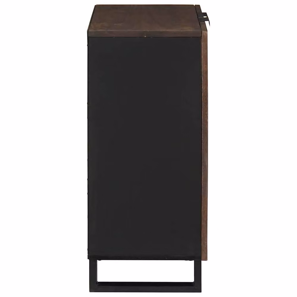 Berkfield Home Sideboard in Brown Solid Mango Wood, W/D/H: 60 x 33.5 x 75 cm – 2