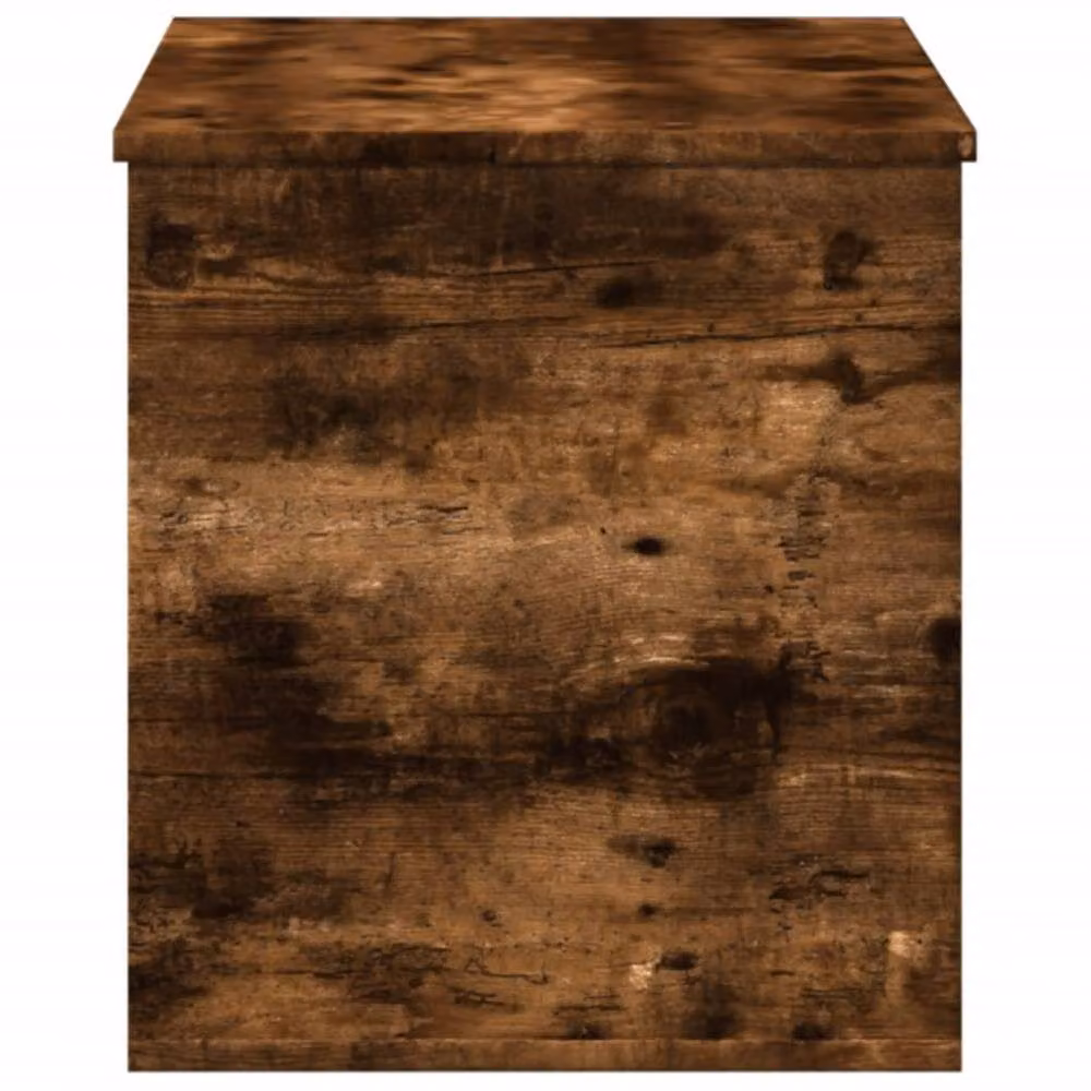 Berkfield Home Smoked Oak Storage Box in Brown, W/D/H: 100 x 42 x 46 cm – 4