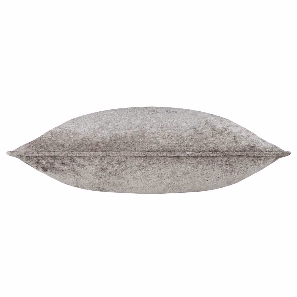 Paoletti Lustre Square Velvet Cushion in Beige and Grey, W/D/H: 50 x 50 x 50 cm – 2