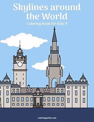 Skylines around the World Colouring Book for Kids by Independently Published, Multicolour