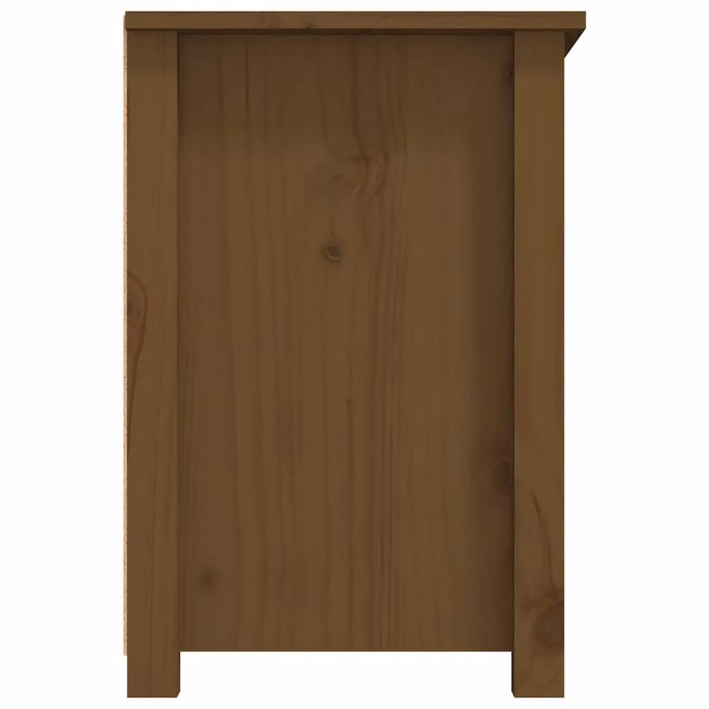 Berkfield Home TV Cabinet in Honey Brown Solid Pine, W/D/H: 79 x 35 x 52 cm – 4