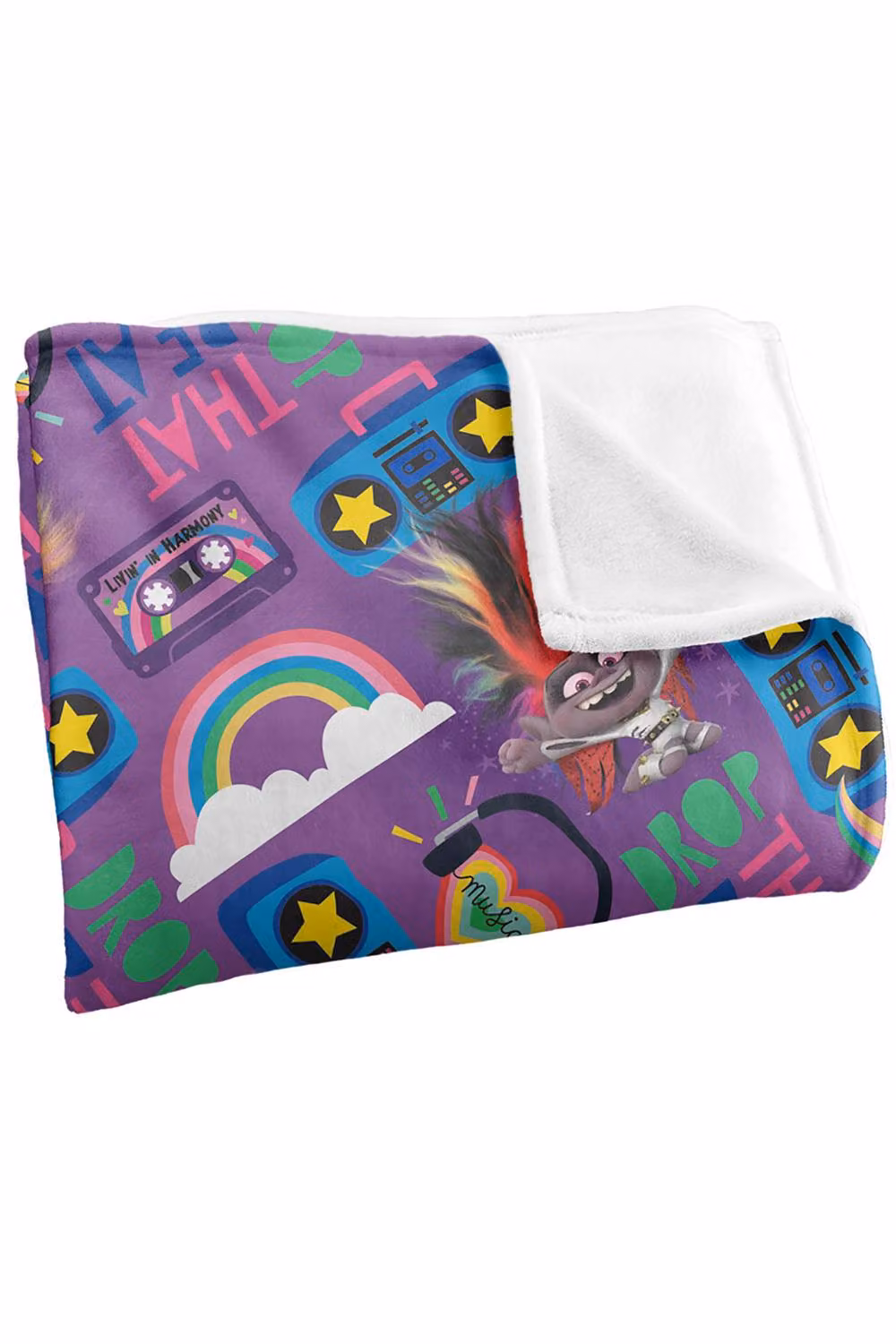 DreamWorks Trolls Fluffy Fleece Throw Blanket, Multicolour, W: 152 cm, D: 127 cm – 3