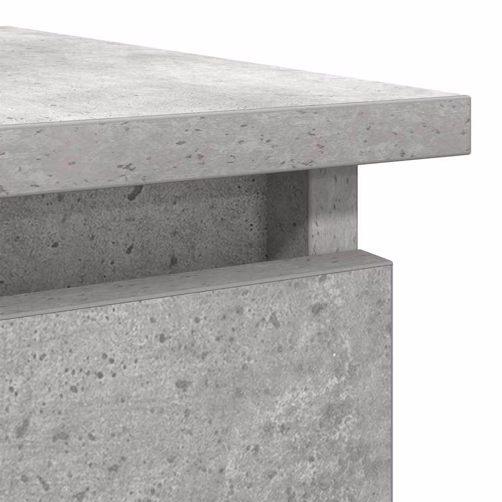 Berkfield Home Modern Console Table with Drawers in Concrete Grey, W: 85.5 cm, D: 38.5 cm, H: 74.5 cm – 3