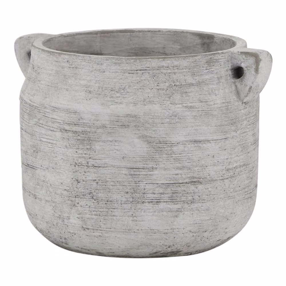Wyld Haus Sundrift Hydria Stoneware Plant Pot in Grey, W/D/H: 15 x 15 x 18 cm – 2