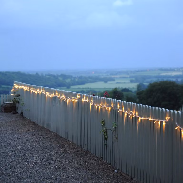 Lights4fun 100 Warm White LED Connectable Fairy Lights with Clear Cable