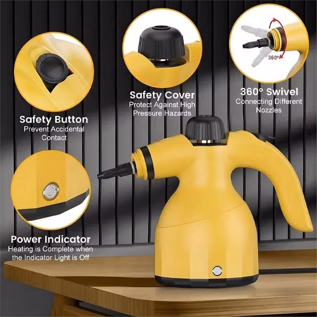 SPETLEK Handheld High Temperature Steam Cleaner in Yellow – 1