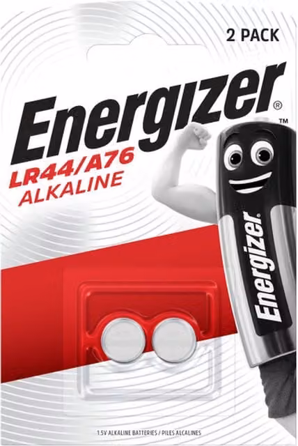 Energizer Silver LR44/A76 Alkaline Button Cell Battery – 1