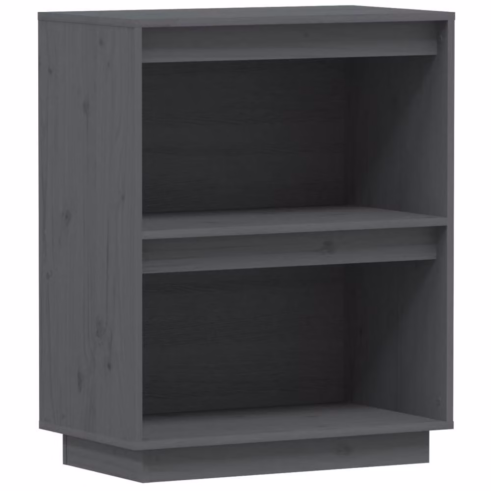 Berkfield Home Beautiful Console Cabinet in Grey Solid Pine Wood, W/D/H: 60 x 34 x 75 cm – 2