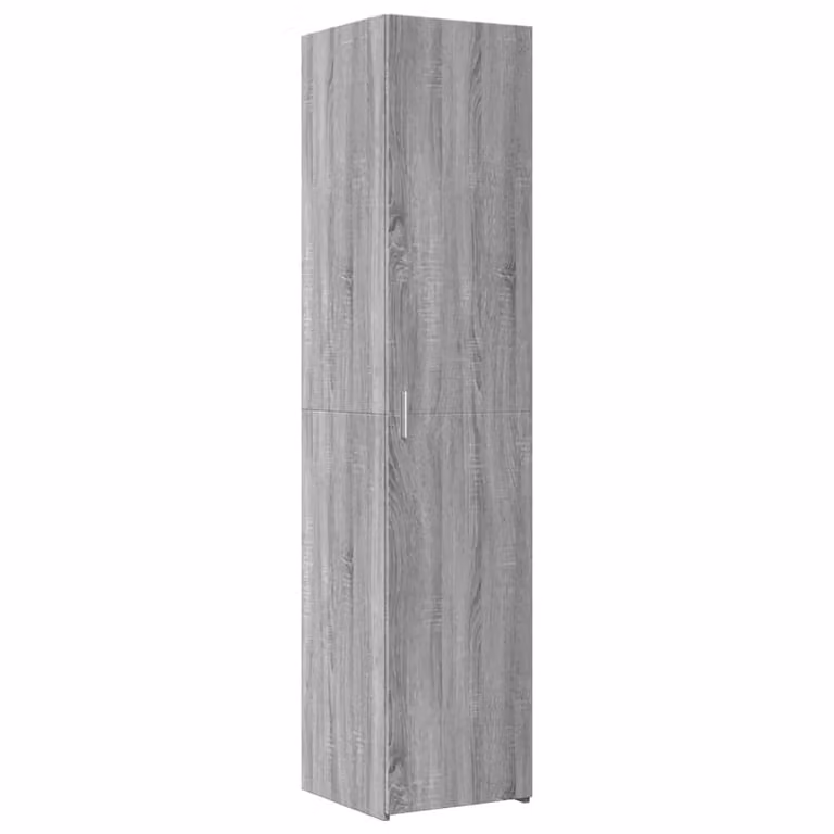 Berkfield Home Grey Sonoma Highboard in MDF, W/D/H: 40 x 42.5 x 185 cm