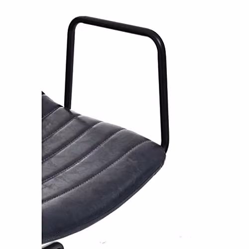 Orsina Grey Faux Leather Ergonomic Task Chair for Home Office and Bedroom, W/D/H: 59 x 90 x 46 cm – 3