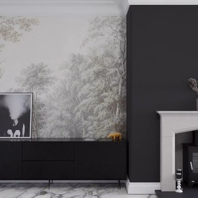 Superfresco Easy Stately Woodland Neutral Floral Mural in Beige, W: 300 cm, H: 280 cm – 1
