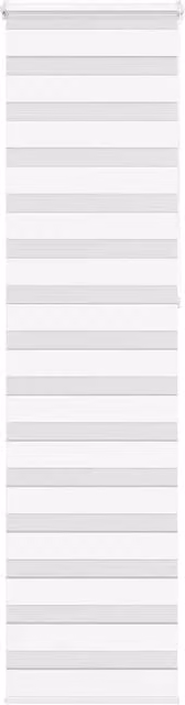Berkfield Home White Zebra Blind with Striped Polyester Fabric, W: 55 cm, H: 230 cm