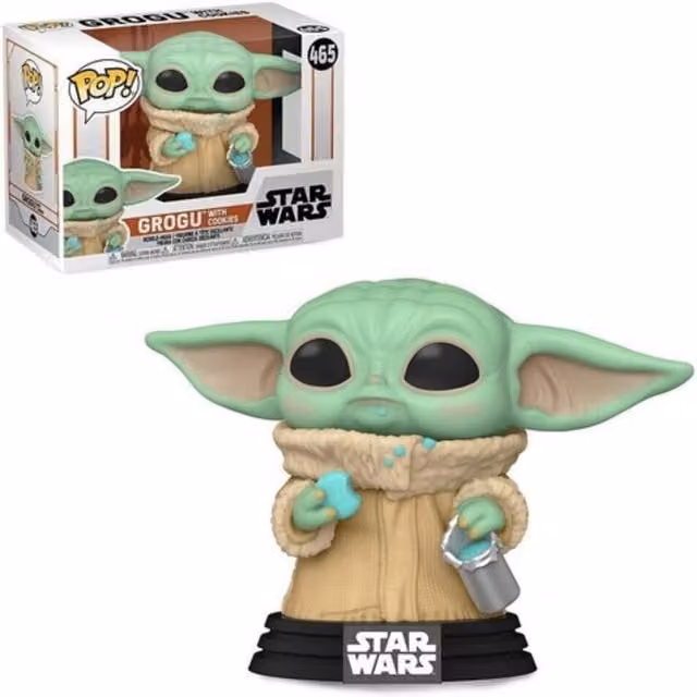 Funko Pop! Star Wars Child Grogu with Cookie Vinyl Figure 465 - Multicoloured