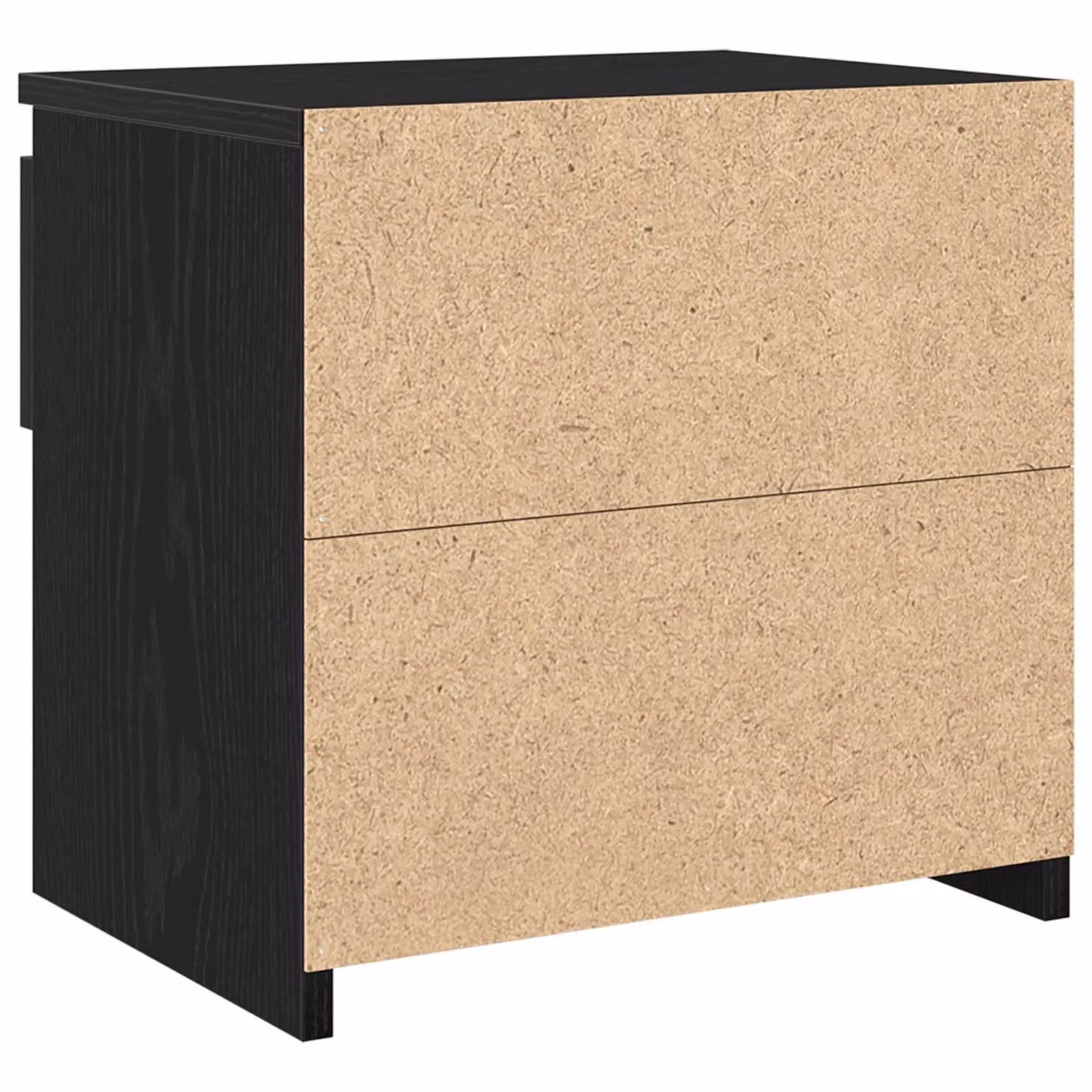Berkfield Home Black Oak Nightstand in Black, W/D/H: 40 x 30 x 39 cm – 3