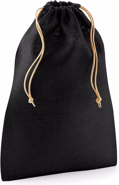 Westford Mill Jute Stuff Bag in Black