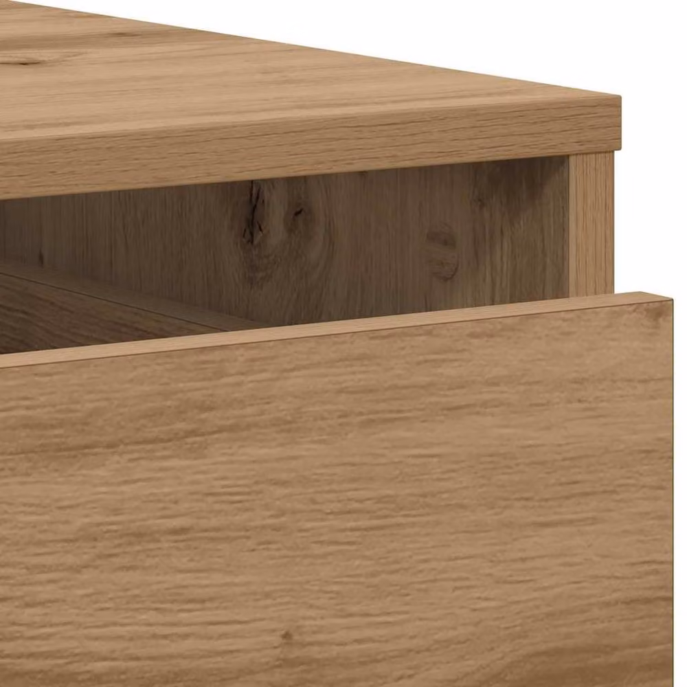 Berkfield Home Corner Chest of Drawers in Artisan Oak Brown, W/D/H: 40 x 41 x 76 cm – 2