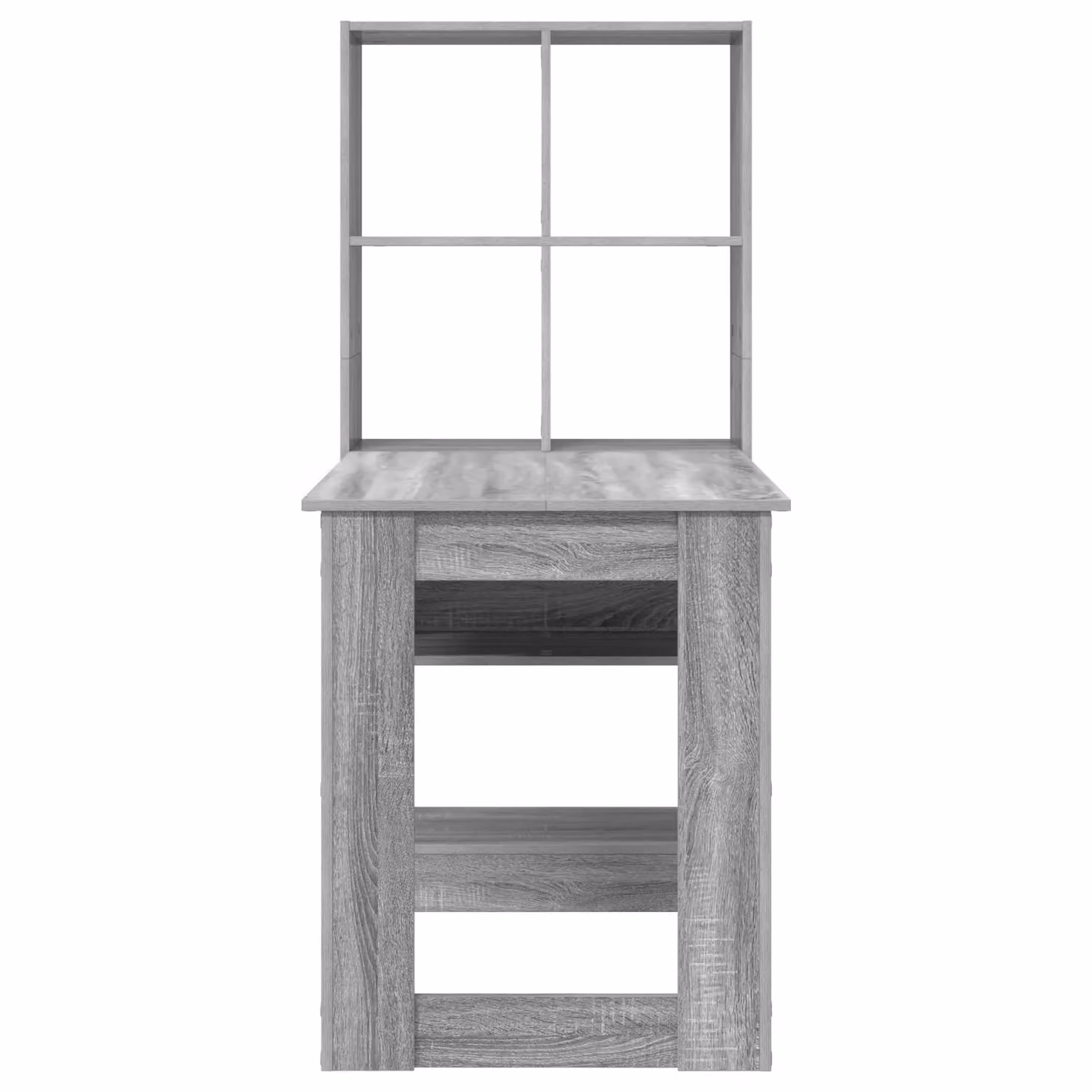 Berkfield Home Modern Writing Desk with Storage Shelf in Grey Sonoma, W/D/H: 122 x 67 x 145 cm – 3