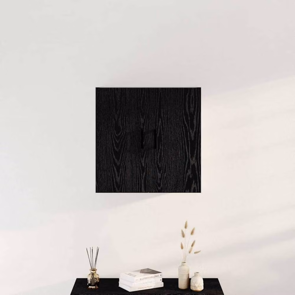 Berkfield Home Black Oak Wall Mounted Cabinet W/D/H: 60 x 31 x 60 cm – 2
