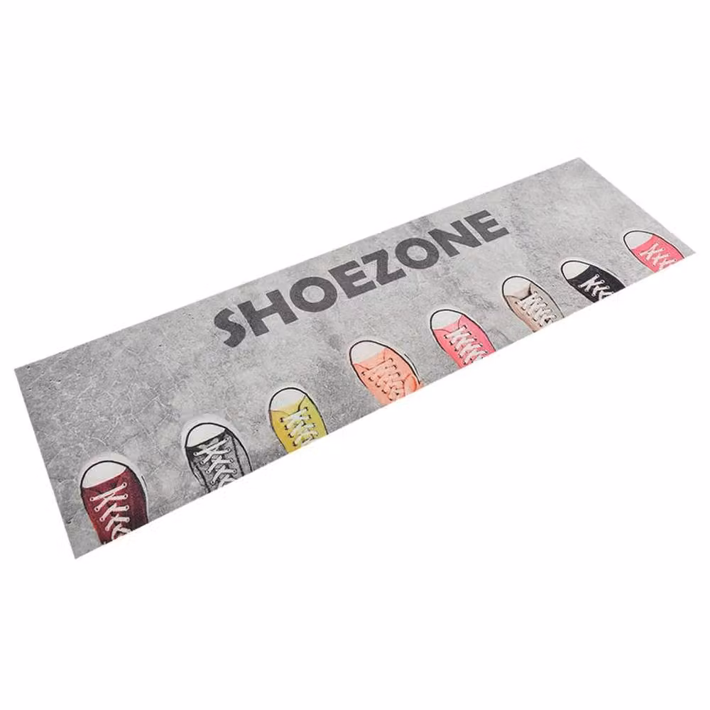 Berkfield Home Washable Non-Slip Kitchen Rug, Grey Multicolour Stone Look, W: 45 cm, L: 150 cm – 2