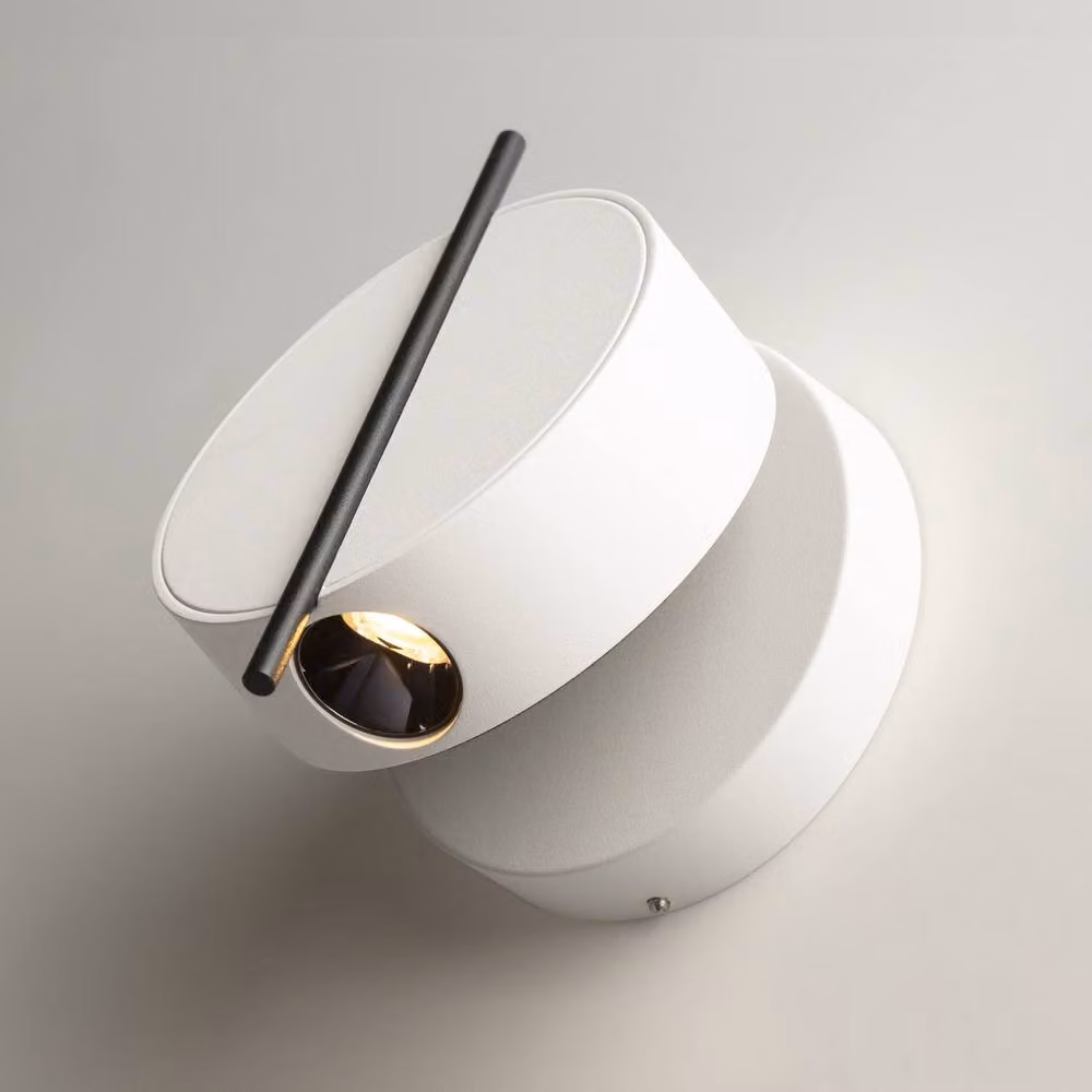 Netlighting Nuance Modern Integrated LED Wall Lamp in White, 3000K Warm White, 200lm – 2