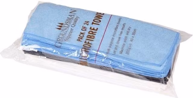 Groundsman Blue Microfibre Towels, Pack of 24