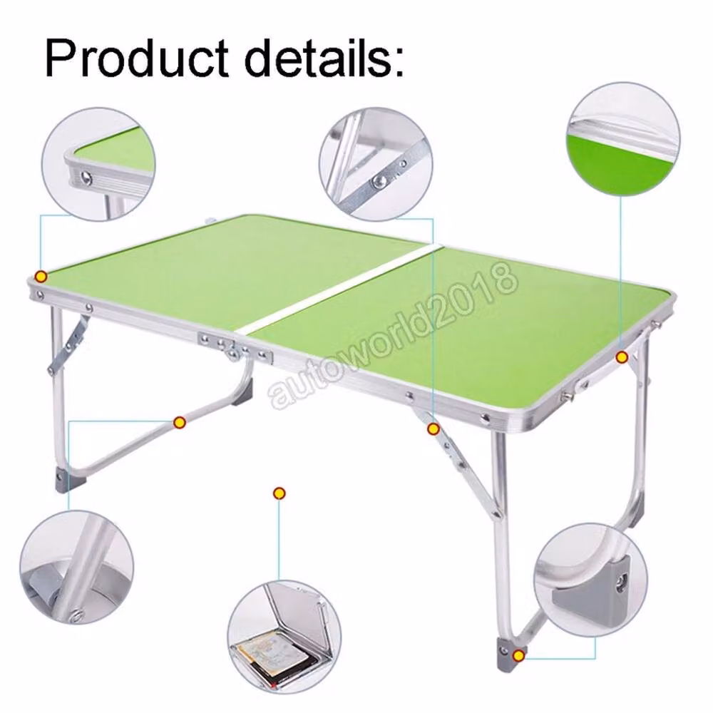 SPETLEK Green Folding Table for Camping and Catering, W/D/H: 60 x 40 x 26 cm – 2