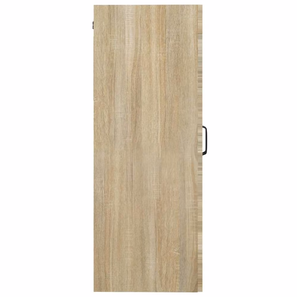 Berkfield Home Hanging Wall Cabinet in Sonoma Oak and Beige, W: 69.5 cm, D: 34 cm, H: 90 cm – 2