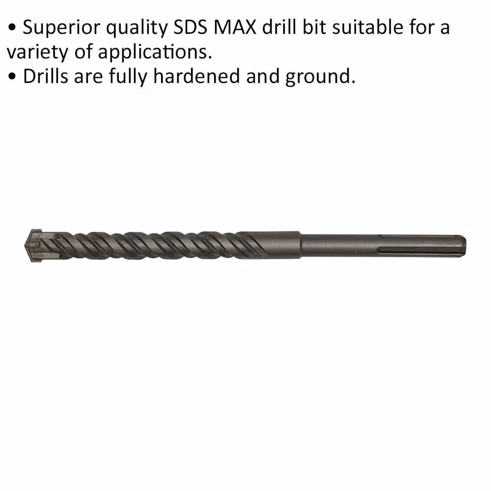 Loops SDS Max Masonry Drill Bit, Grey and Multicolour, Diameter: 26 mm, Length: 340 mm – 2
