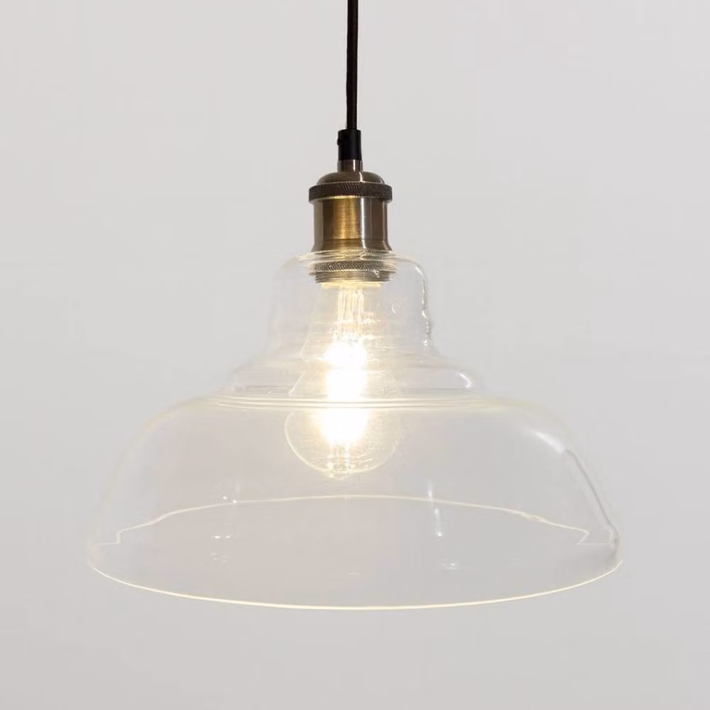 CGC Lighting Giselle Modern Transparent Glass Dome Diner Lampshade – 2